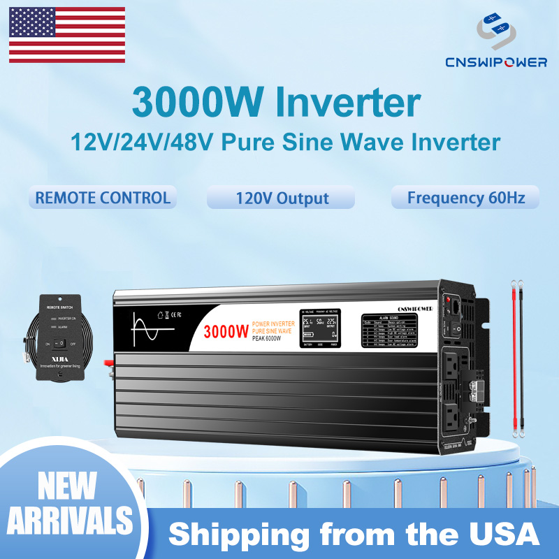 Inverter Pure Sine Wave 60Hz 120V 3000W - محول طاقة موجة جيبية نقية 3000