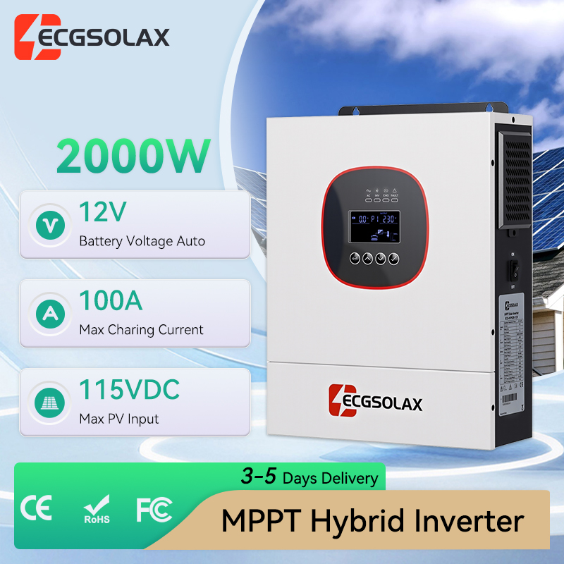 Grid Tie Inverter Limiter 2000W - محول طاقة شمسية هجين ECGSOLAX بقدرة