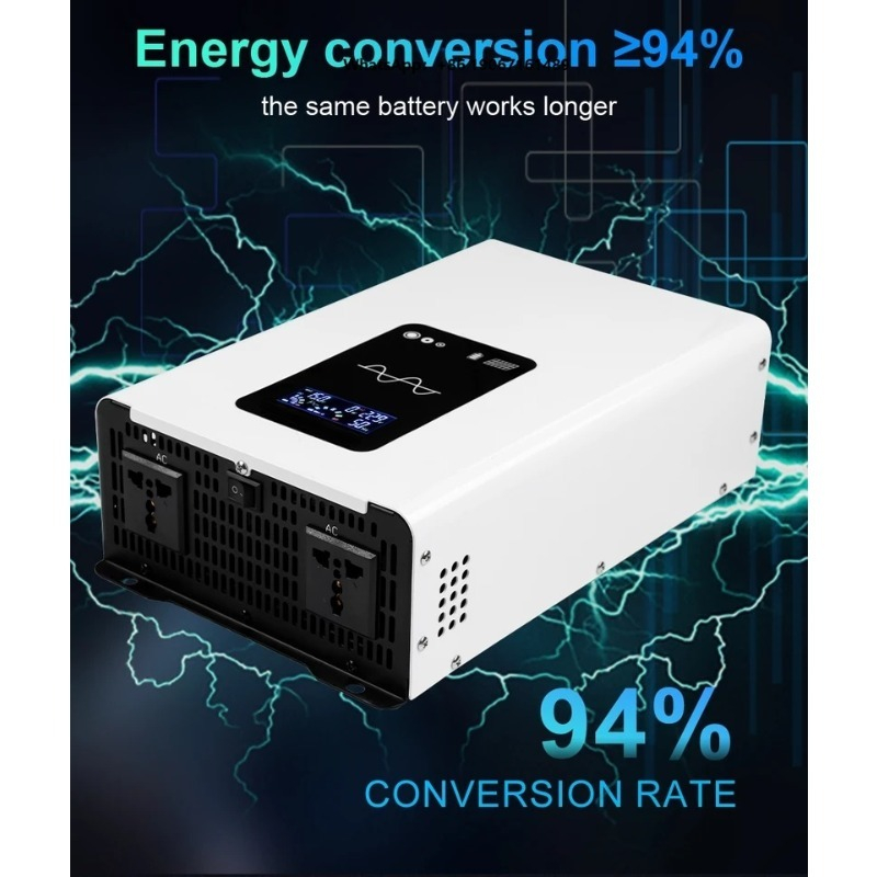 محول موجة جيبية نقية 5000 واط  - مراجعة Pure Sine Wave Inverter 5000W 48V 220V وسعره