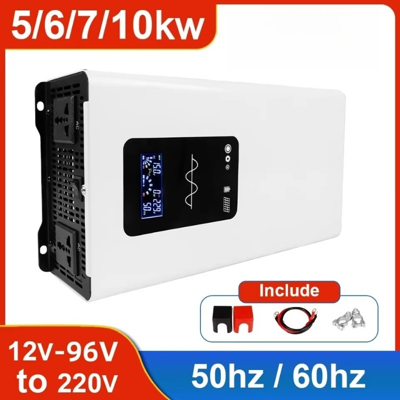 محول موجة جيبية نقية 5000 واط  - مراجعة Pure Sine Wave Inverter 5000W 48V 220V وسعره