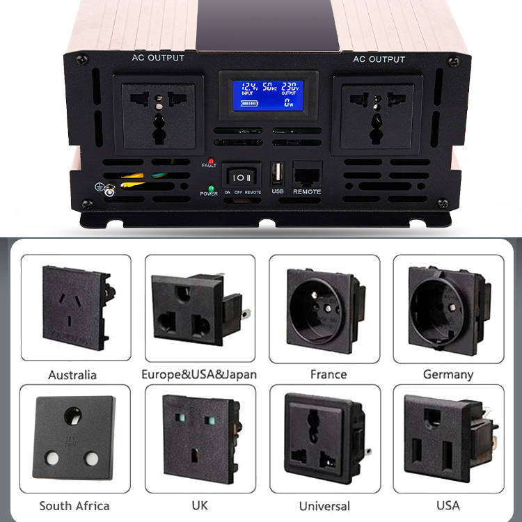 محولات طاقة ذكية للاستخدام الم - مراجعة Inverter Pure Sine Wave 60Hz 120V 3000W وسعره