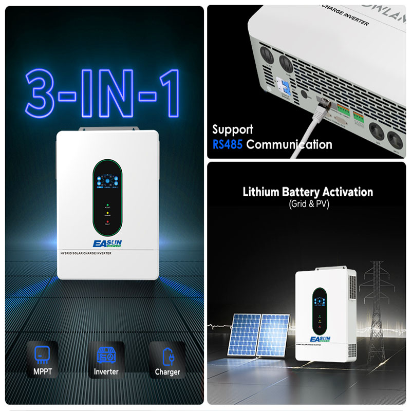 محول طاقة EASUN POWER 12KW ذو  - مراجعة Grid Tie Inverter Limiter 2000W وسعره