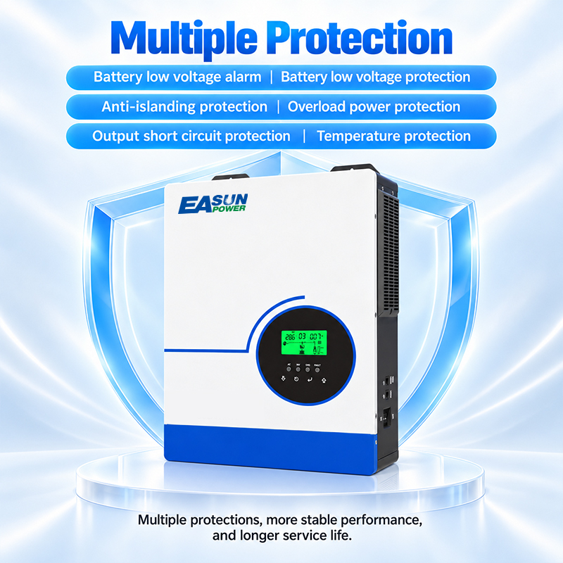 محول طاقة شمسية هجين EASUN POW - مراجعة Grid Tie Inverter Limiter 2000W وسعره