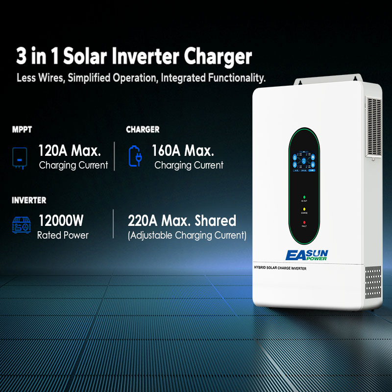 EASUN US 12KW 12000W عاكس شمسي - مراجعة Grid Tie Inverter Limiter 2000W وسعره