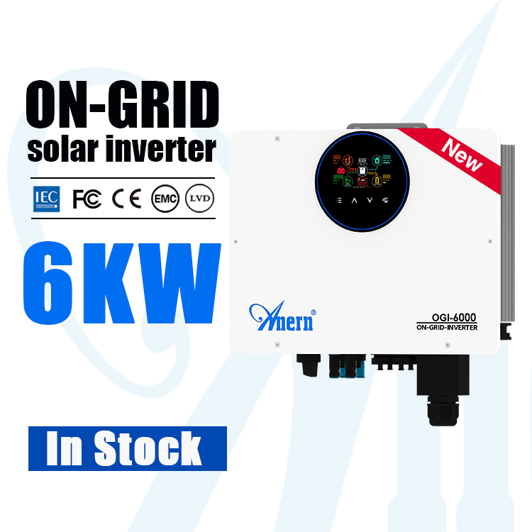 محول طاقة شمسية هجين عالي التر - مراجعة Off Grid Solar Inverter 48V 6000W وسعره